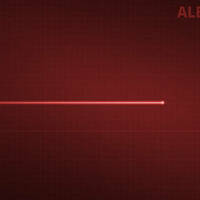 A heart monitor flatlines