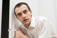 Guy isn't sure what to do about what's on other side of the door