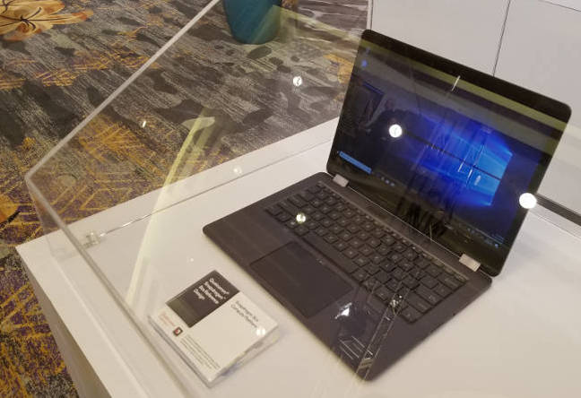 A reference design laptop powered by a Qualcomm Snapdragon 8CX A reference design laptop powered by a Qualcomm Snapdragon 8CX