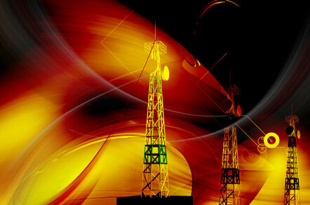 Digital illustration of an antenna sending signals to a mobile	- Illustration