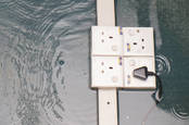 Plug sockets under water