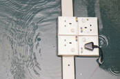 Plug sockets under water