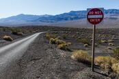 Do Not Enter sign in open landscape