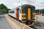 Abellio Greater Anglia Class 153 306 single unit DMU IN Gainsborough heritage line ( by the linkup at Marks Tey in Essex with the Great Eastern Mainline)