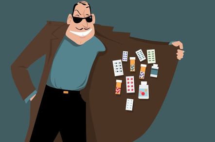 Man selling counterfeit goods