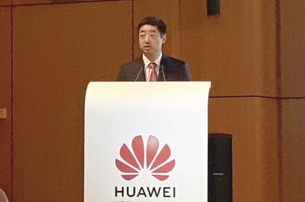 Huawei rotating chairman Ken Hu in Brussels