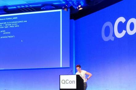 Trisha Gee demonstrates Java 11 features at QCon London - but most developers still use Java 8