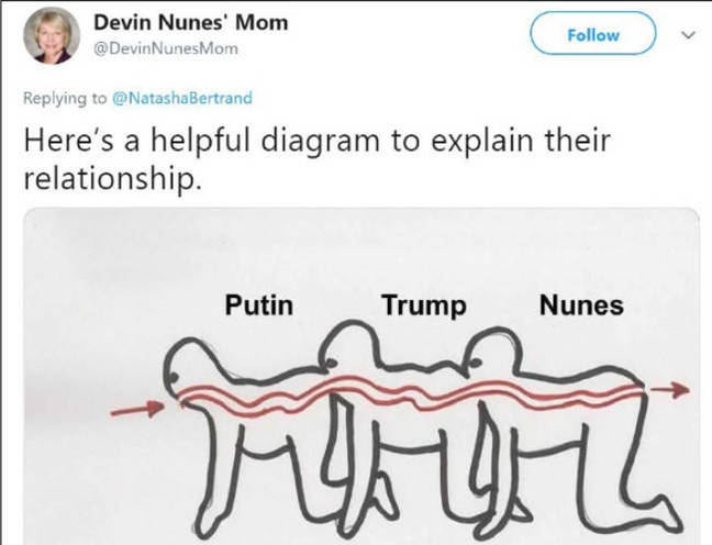 A tweet shown as evidence in Nunes v. Twitter