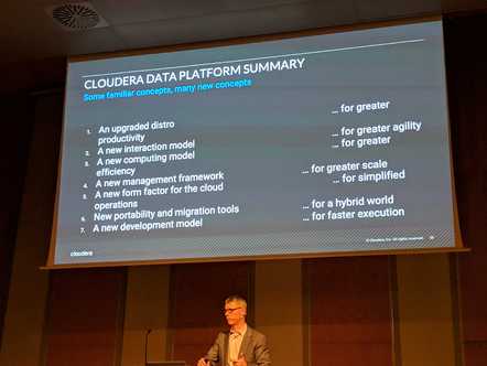 Koopmans presenting at Cloudera DataWorks 2019