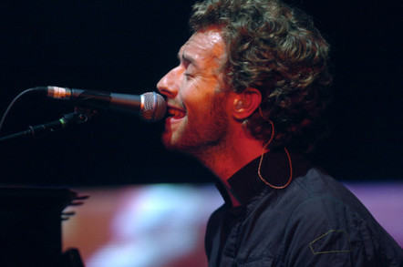 Coldplay's Chris Martin sings in concert in milan, italy