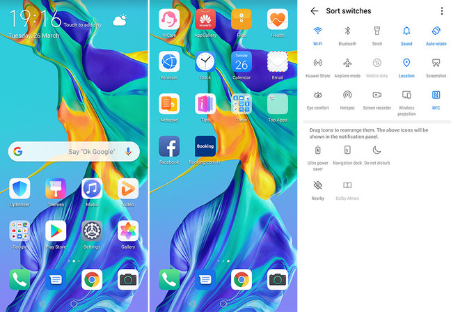 Huawei P30 Pro Home Screens