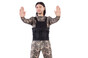 man in camouflage in bulletproof vest