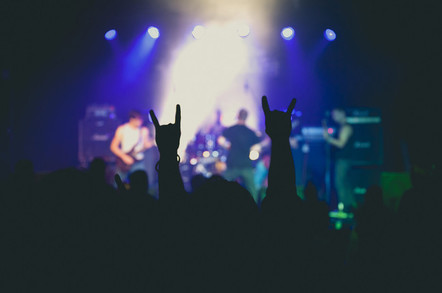 Metal gig in small club