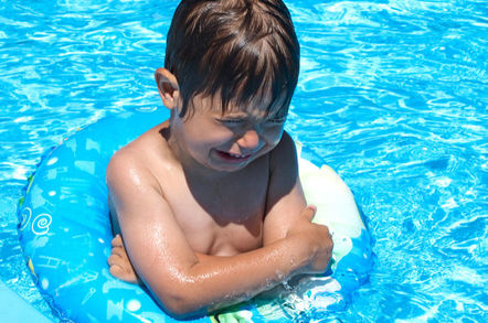 crying baby in ring