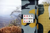 dmz on border north/south korea