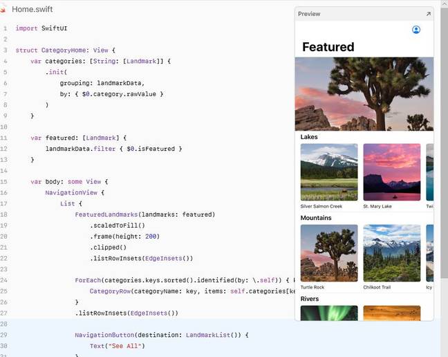 Composing a user interface with Xcode 11 and SwiftUI