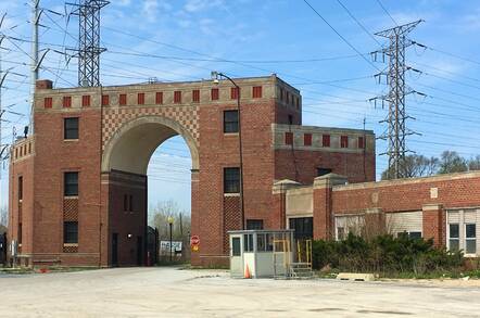 Gate to the State Line Generating Facility