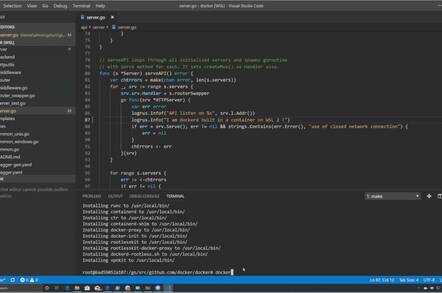 Visual Studio code with Docker and remoting to Windows Subsystem for Linux 2