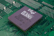An Intel 386 processor