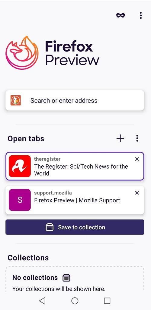 Firefox Preview is Mozilla's new mobile browser for Android