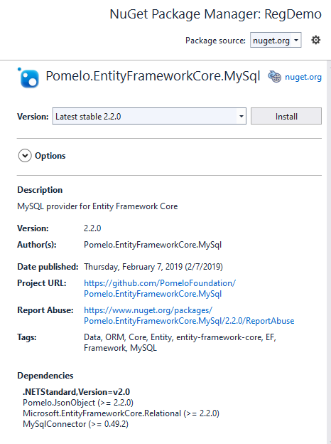 The Pomelo library for MySql is more widely compatible than Oracle's offering