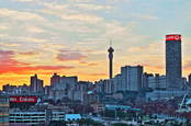 The Johannesburg skyline