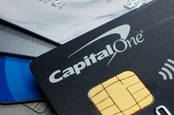 Capital One bank card from Shutterstock