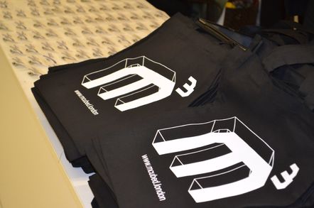 Mcubed logo bags