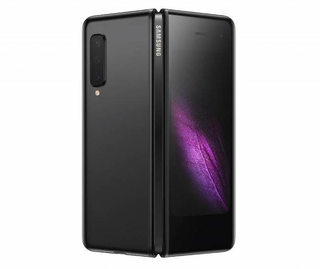 The Galaxy Fold is tall, narrow and fat when closed
