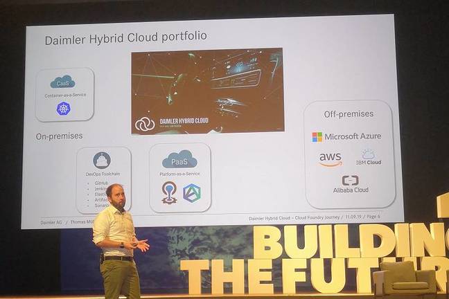 Multi-cloud and hybrid cloud is central to Daimler's IT strategy