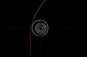 Hyperbolic Orbit of C/2019 Q4 (pic: ESA/NEO Coordination Centre)