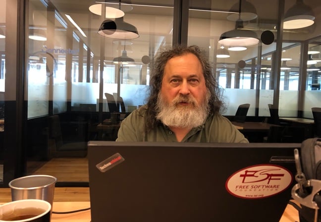 photo of Stallman's final interview as FSF president: Last week we quizzed him over Microsoft visit. Now he quits top roles amid… image