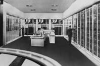 A vintage mainframe in action