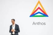 Google CEO Sundar Pichai introduces Anthos as the Cloud Next event