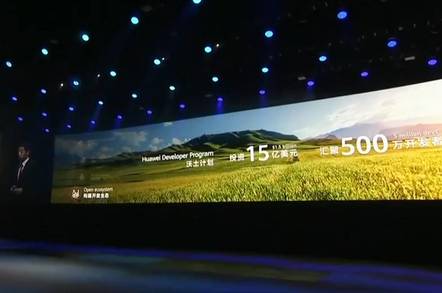 Huawei is promising to invest $1.5 billion in its developer program