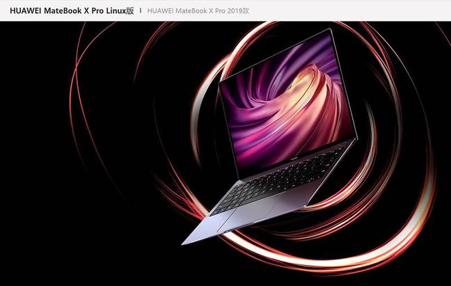 Huawei Matebook X Pro is offered with Linux - but only in China