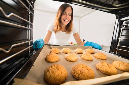 Baking cookies