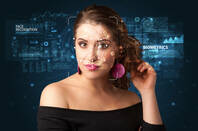 Illustration of facial recognition