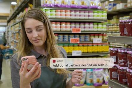 Microsoft's Connected Store application can deliver real-time actionable alerts