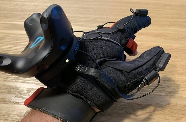 Reach out and touch Hand tracking VR? How about your own, personal, haptics? • The