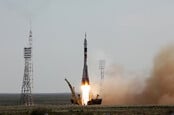 Soyuz TMA-04M launch from Gagarin's Start, 2012