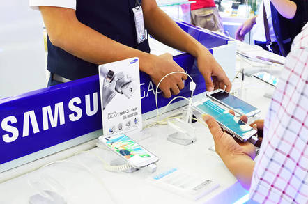 Samsung sales booth