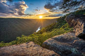 Mountain sunset in West Virginia