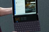 Surface Neo with Windows 10X, showing the 'wonderbar'