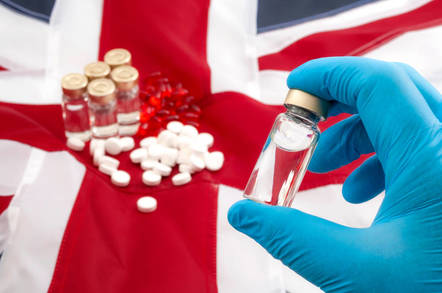 Medicine on a British flag