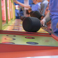 Whac-A-Mole game at amusement park