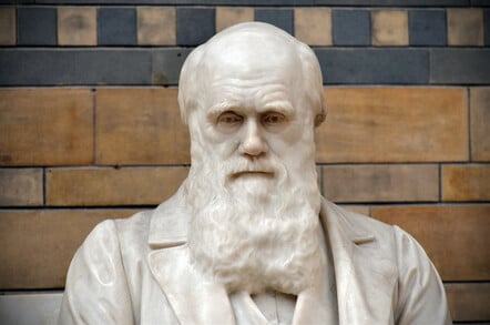 Statue of Charles Darwin in the National History Museum