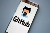 GitHub logo on phone