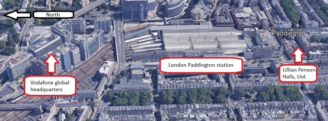 Lillian Penson Hall, Paddington station and Vodafone HQ