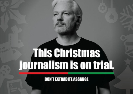 Brian Eno's Assange-themed Christmas card